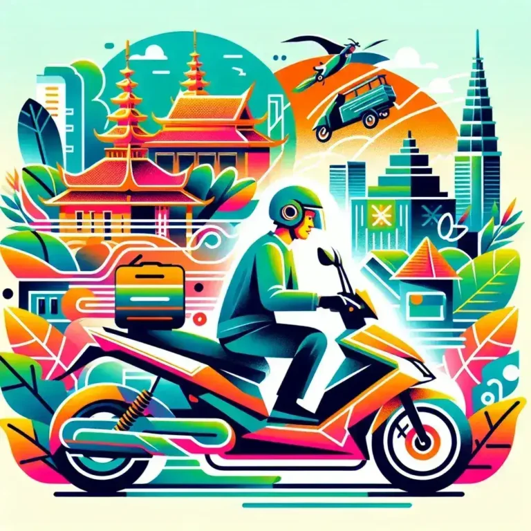 **Alt Text:** "Motor listrik inovatif dari startup otomotif Indonesia, dirancang khusus untuk layanan ride-hailing, menawarkan solusi ramah lingkungan dan efisien untuk transportasi kota."